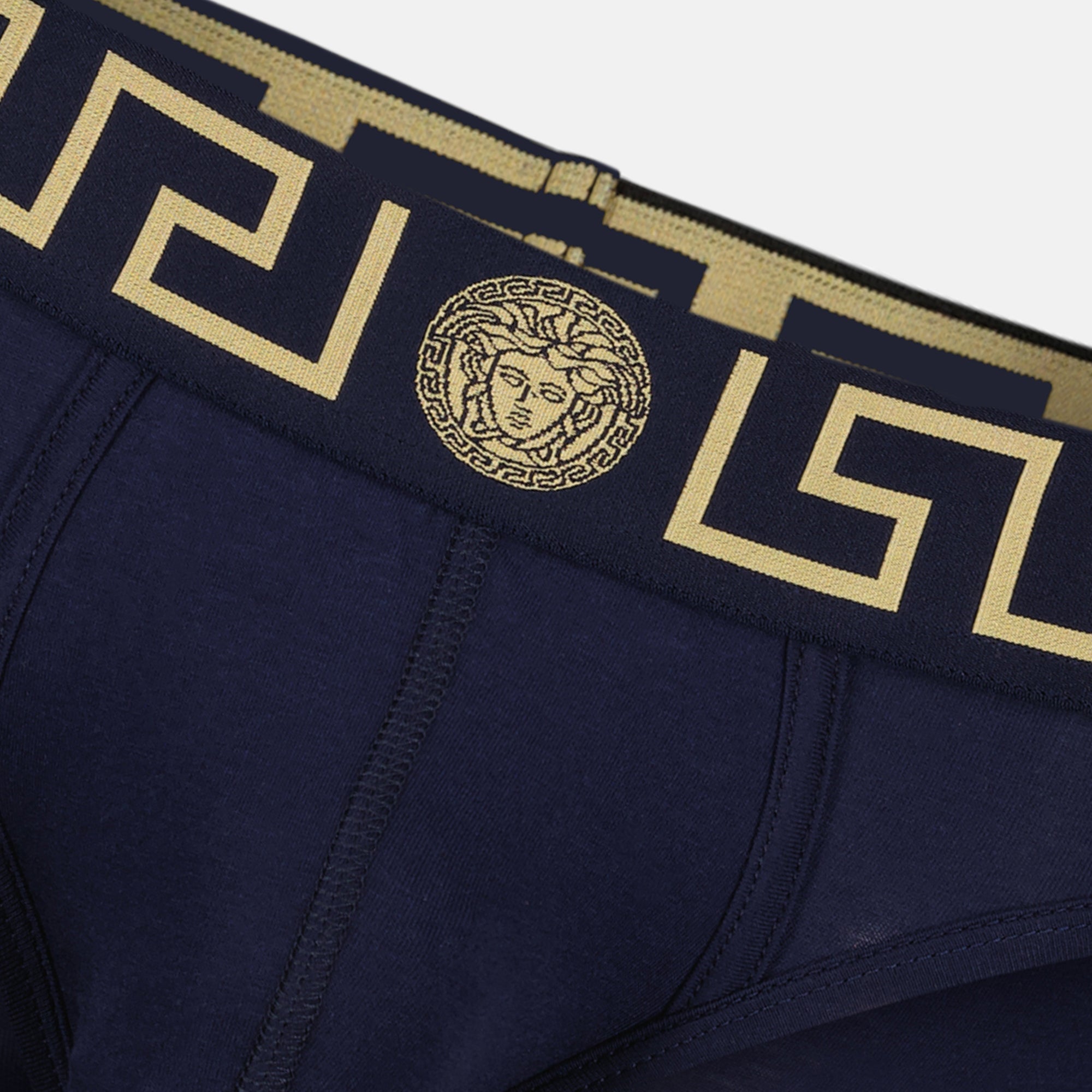 Ropa interior y homewear Medusa Greca Slip Versace Azul Homme