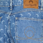 Image de l'article Jean Moon Baggy de la marque Marine Serre pour Femme - Saison Automne-Hiver 2025 - Vue détaillée_1