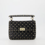 ハンドバッグ・ショルダーバッグ ロックスタッドスパイクバッグ Valentino Garavani 黒 Femme