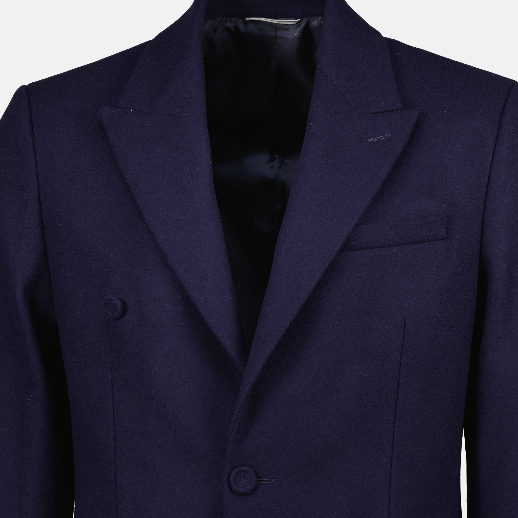 Immagine dell'articolo Cappotto lungo blu navy di Dior per Uomo - Stagione Primavera-Estate 2026 - Vista Dettagliata_1