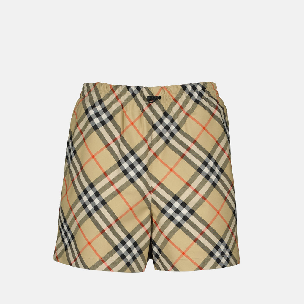 Shorts Shorts a Carreaux Check Burberry Beige Femme