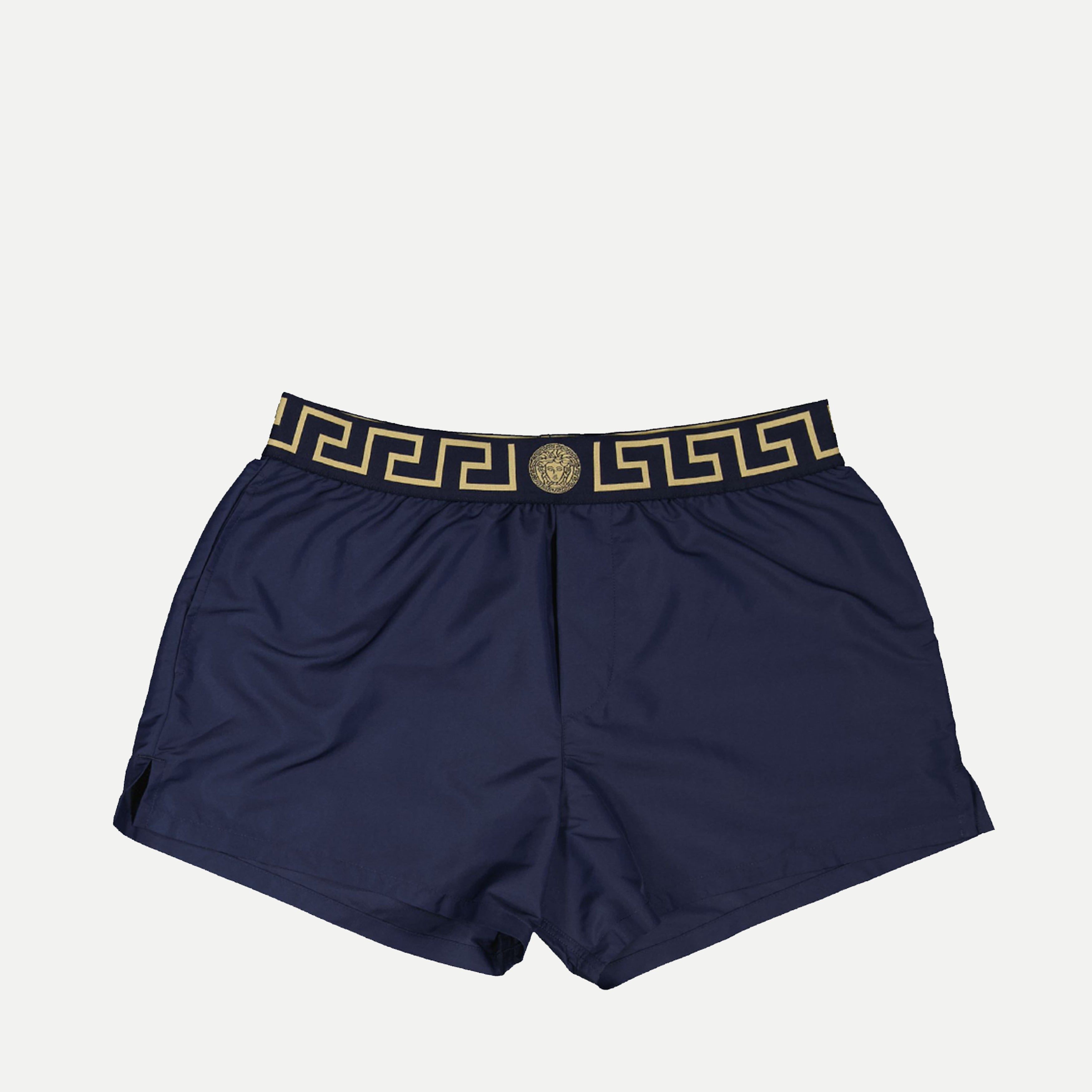 Beachwear Short de bain Greca Versace Bleu Homme