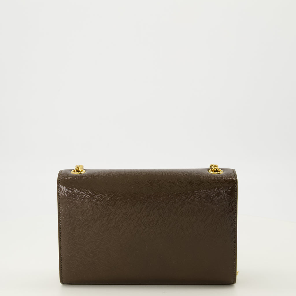 Sacs bandoulière Sac New Kate small marron en cuir Saint Laurent Marron Femme