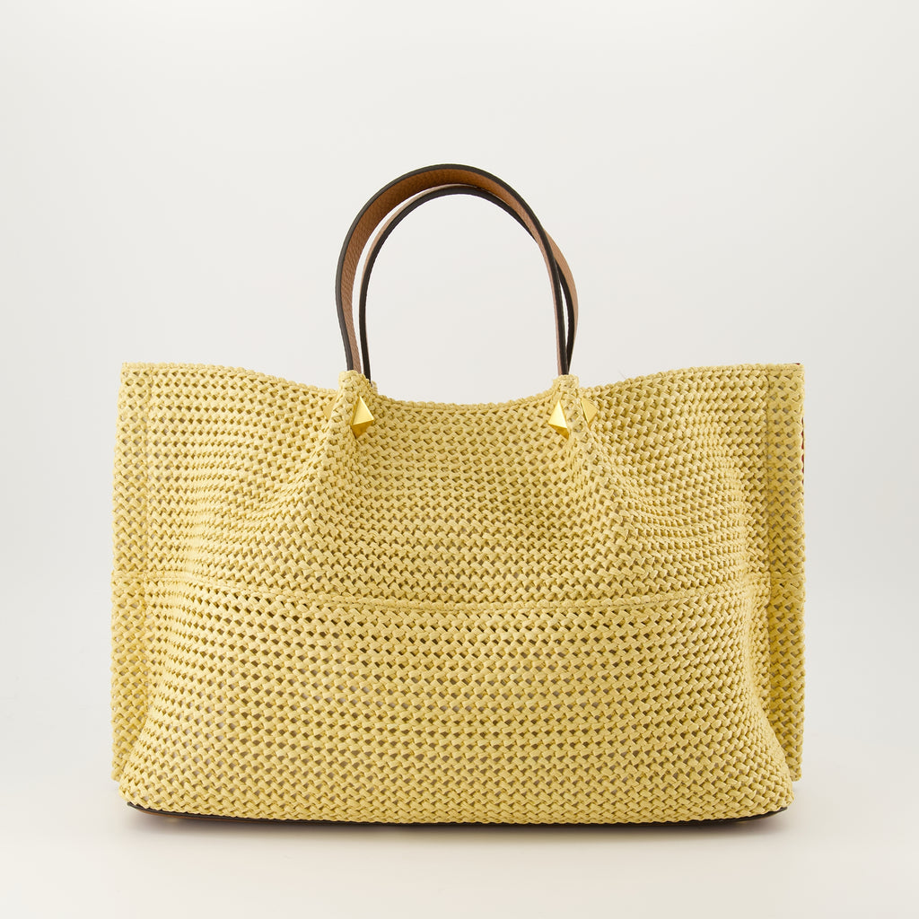 Sacs cabas Sommer-Shopper-Tasche Valentino Garavani Beige Femme