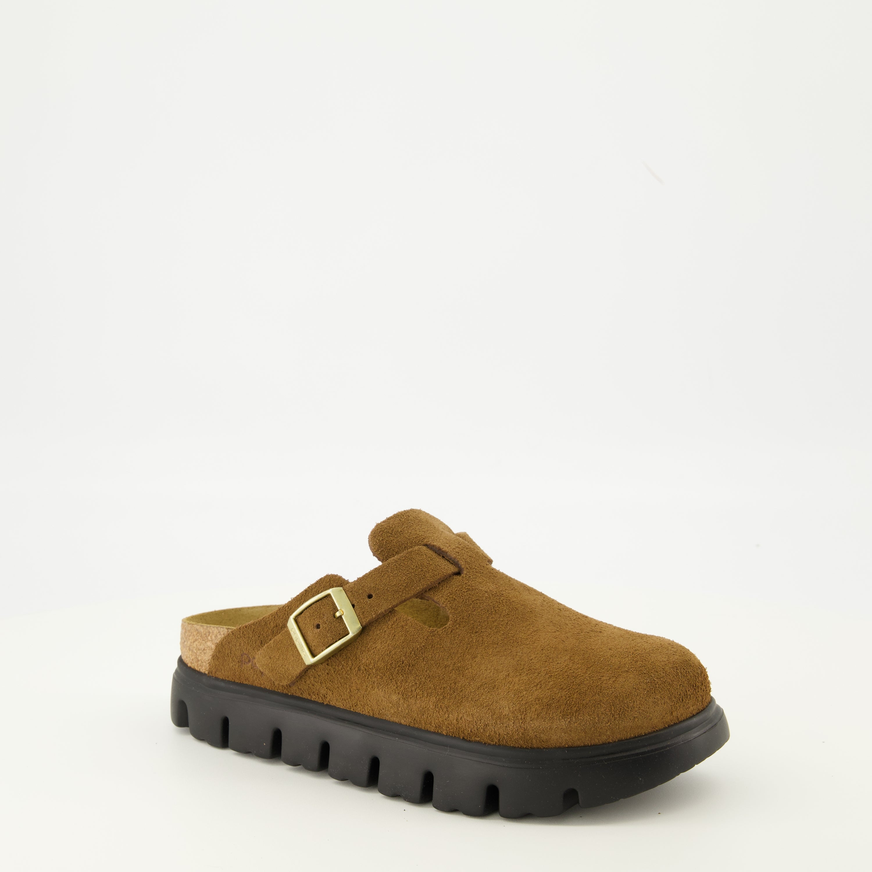 Imagen de las sandalias Boston Chunky de Birkenstock para Mujer - Temporada Otoño-Invierno 2025 - Vista de tres cuartos frontal derecha
