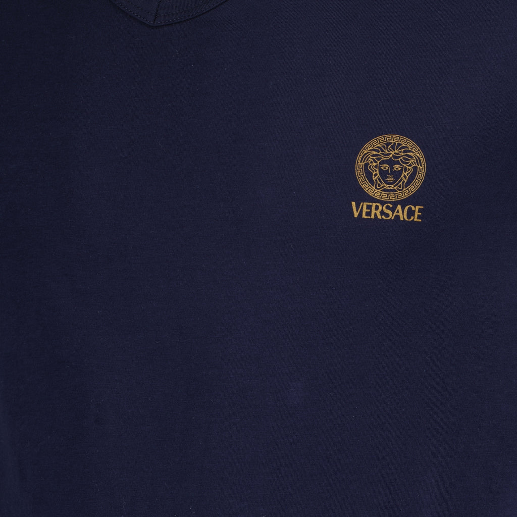 Intimo e homewear T-shirt Medusa Greca Versace Blu Homme