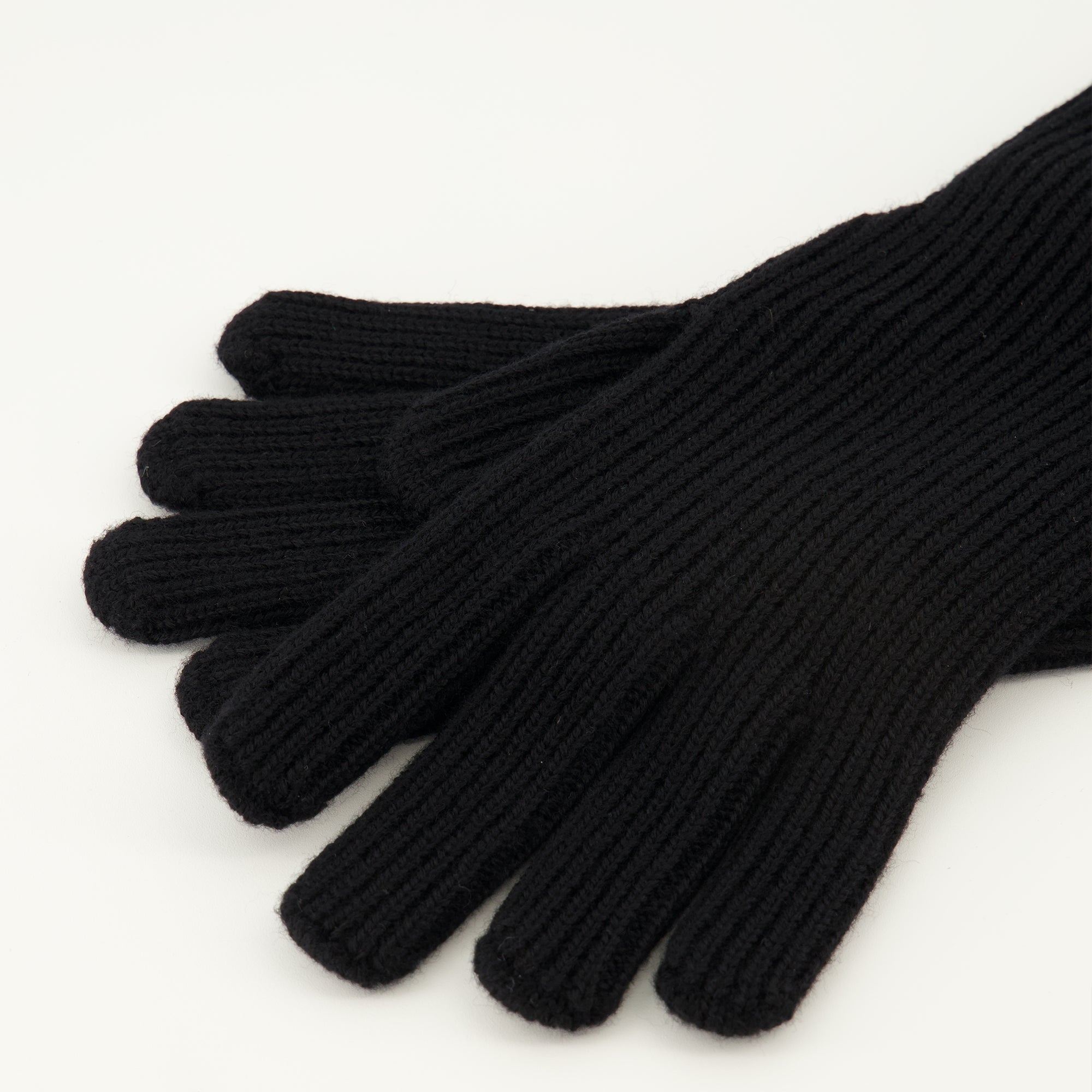 Image de l'article Gants en laine noir de la marque Moncler pour Homme - Saison Automne-Hiver 2025 - Vue détaillée_3