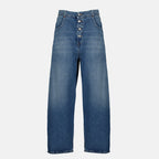 Pantalons Jeans large Mm6 Bleu Femme