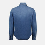 Camisas Camisa de Denim Versace Azul Homme