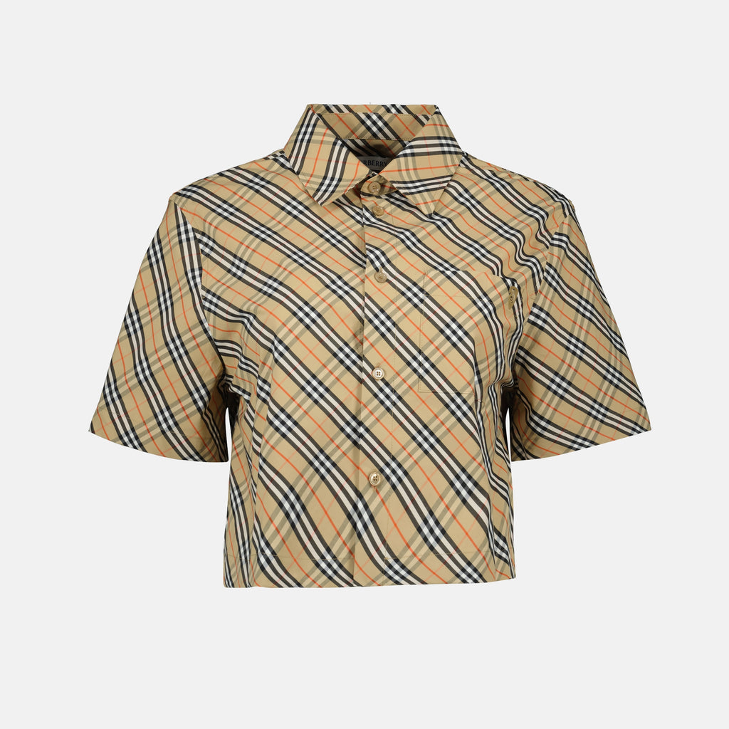 Camisas Camisa a cuadros Burberry Beige Femme
