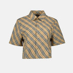 Camisas Camisa a cuadros Burberry Beige Femme
