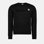 Sweatshirts Sweat en coton à logo Moncler Noir Homme