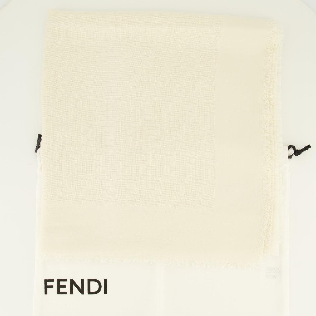 Écharpes, foulards et gants Écharpe FF Signature beige Fendi Beige Femme