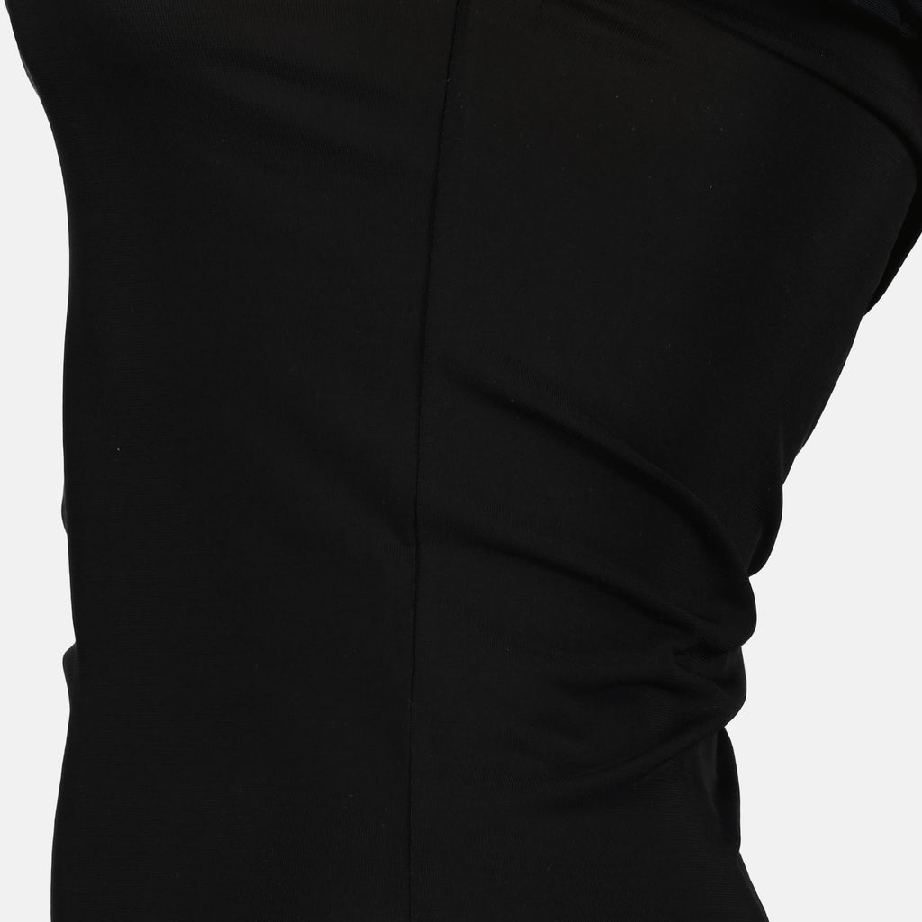 Tops Schwarzes drapiertes Top Marine Serre Noir Femme