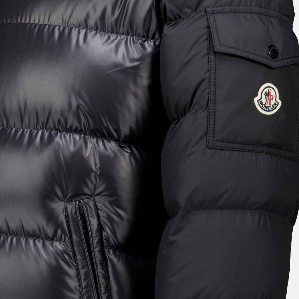 Manteaux Giacca Nera in Piuma Maya Moncler Noir Homme