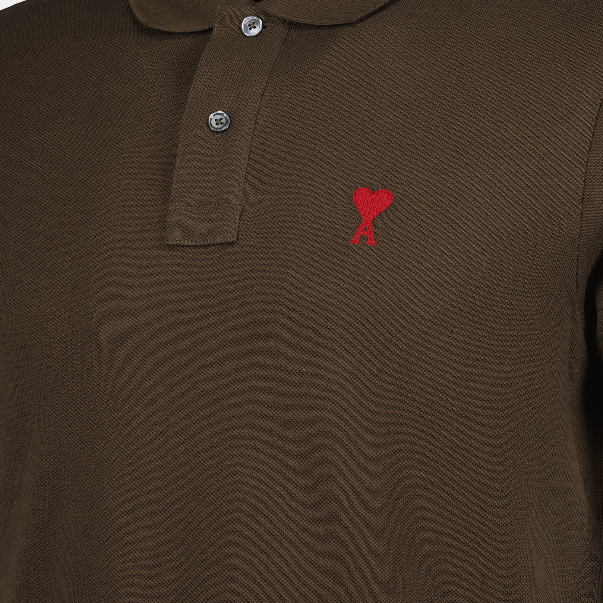 Polos Polo Ami de Coeur Ami PARIS Marrón Unisexo