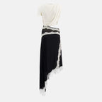 Imagen del vestido de camiseta Verve blanco y negro de la marca Christopher Esber para mujer - Temporada Primavera-Verano 2026 - Vista Posterior