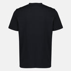 T-shirts T-shirt de algodão bordado azul marinho Moncler Bleu foncé Homme