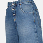 Pantalons Jean large Mm6 Bleu Femme