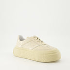 Sneaker Zapatillas con Plataforma Mm6 Beige Femme