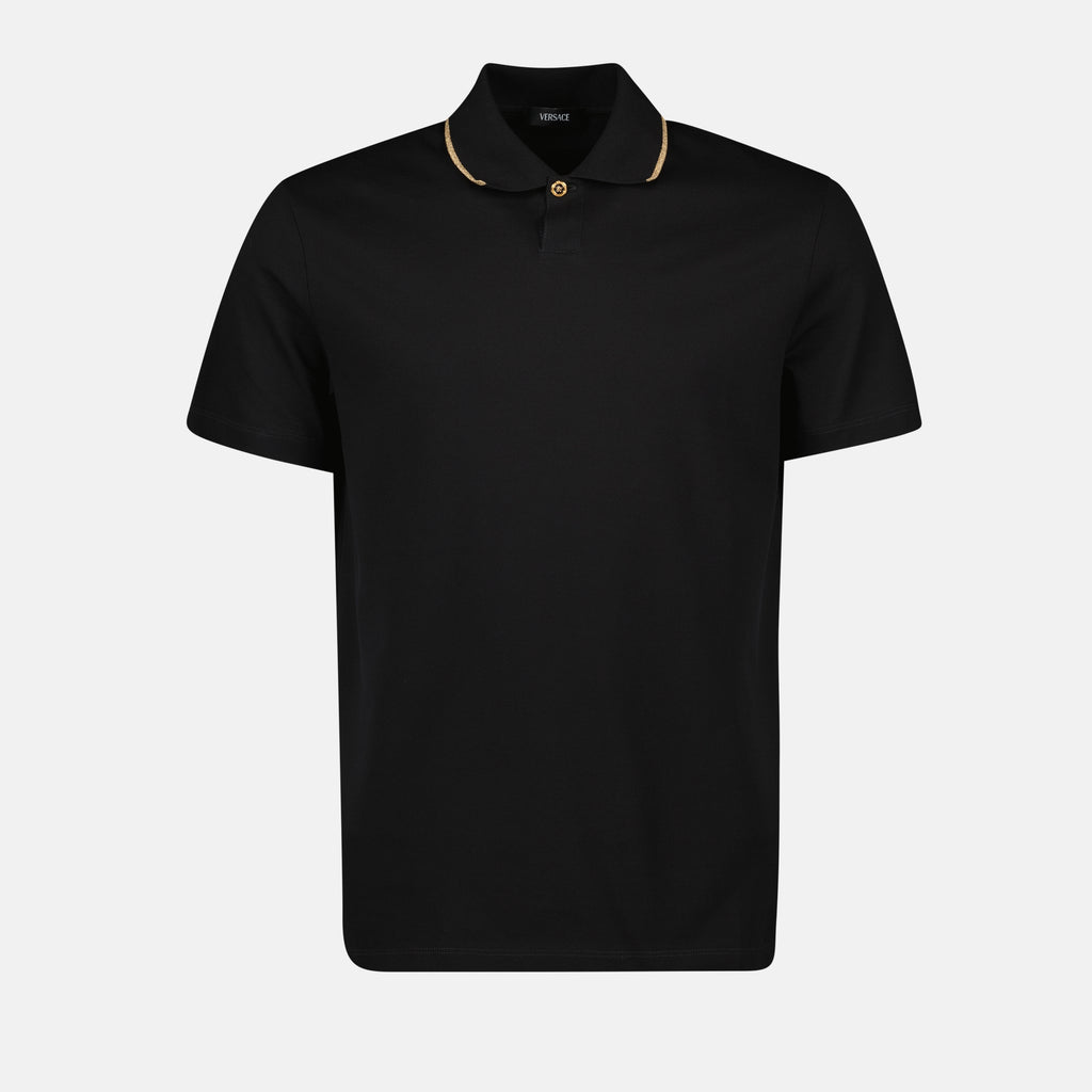 Polos Polo Preto Versace Preto Homme