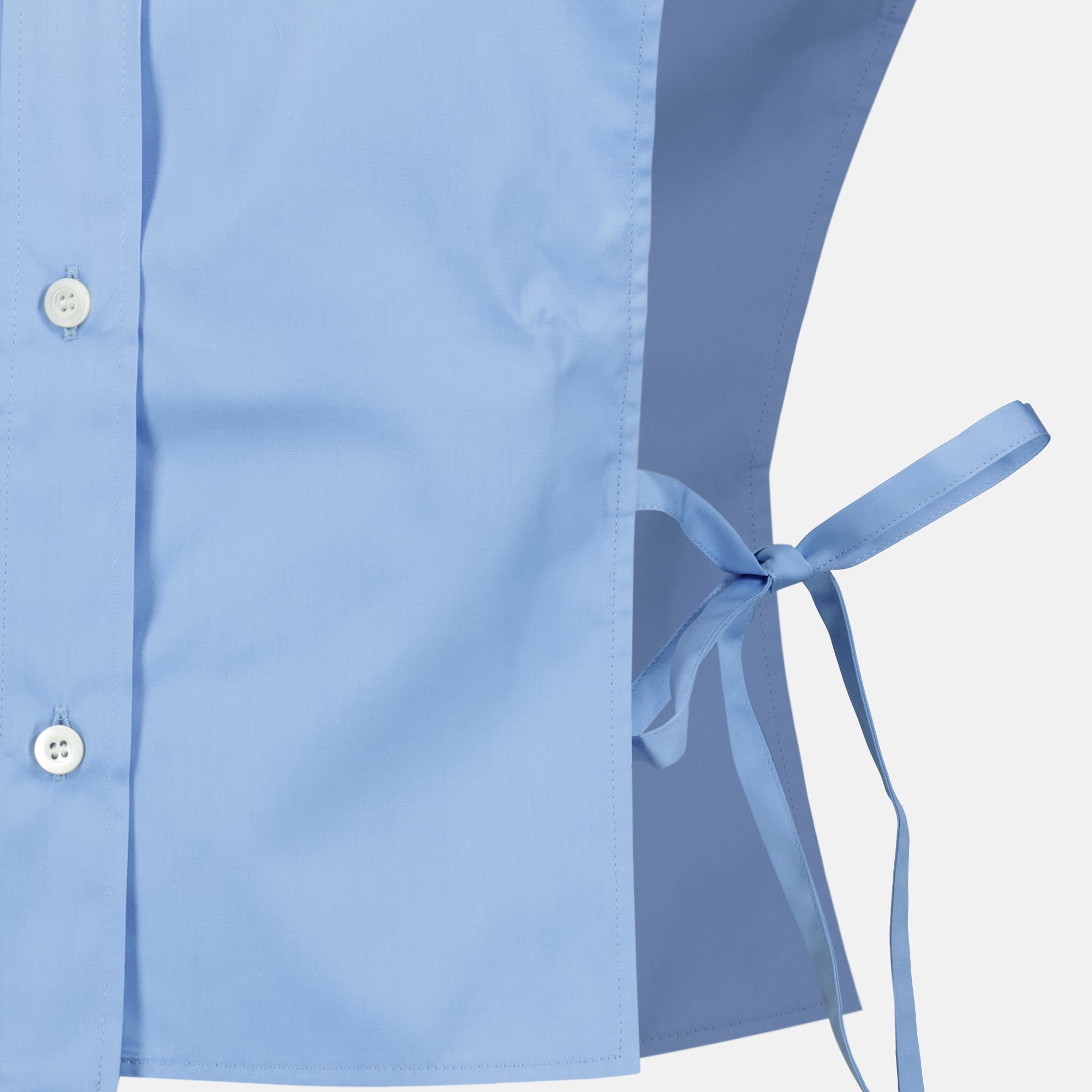 Chemises Camicia di popeline blu Miu Miu Bleu Femme