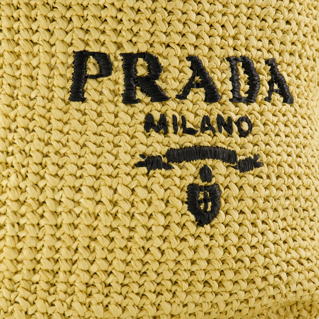 Image of the Prada brand Women's small crochet tote bag - Spring-Summer 2026 - Detailed View 2