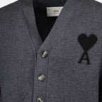 Image de l'article Cardigan Ami de coeur de la marque Ami PARIS pour Unisex - Saison Automne-Hiver 2025 - Vue détaillée_3