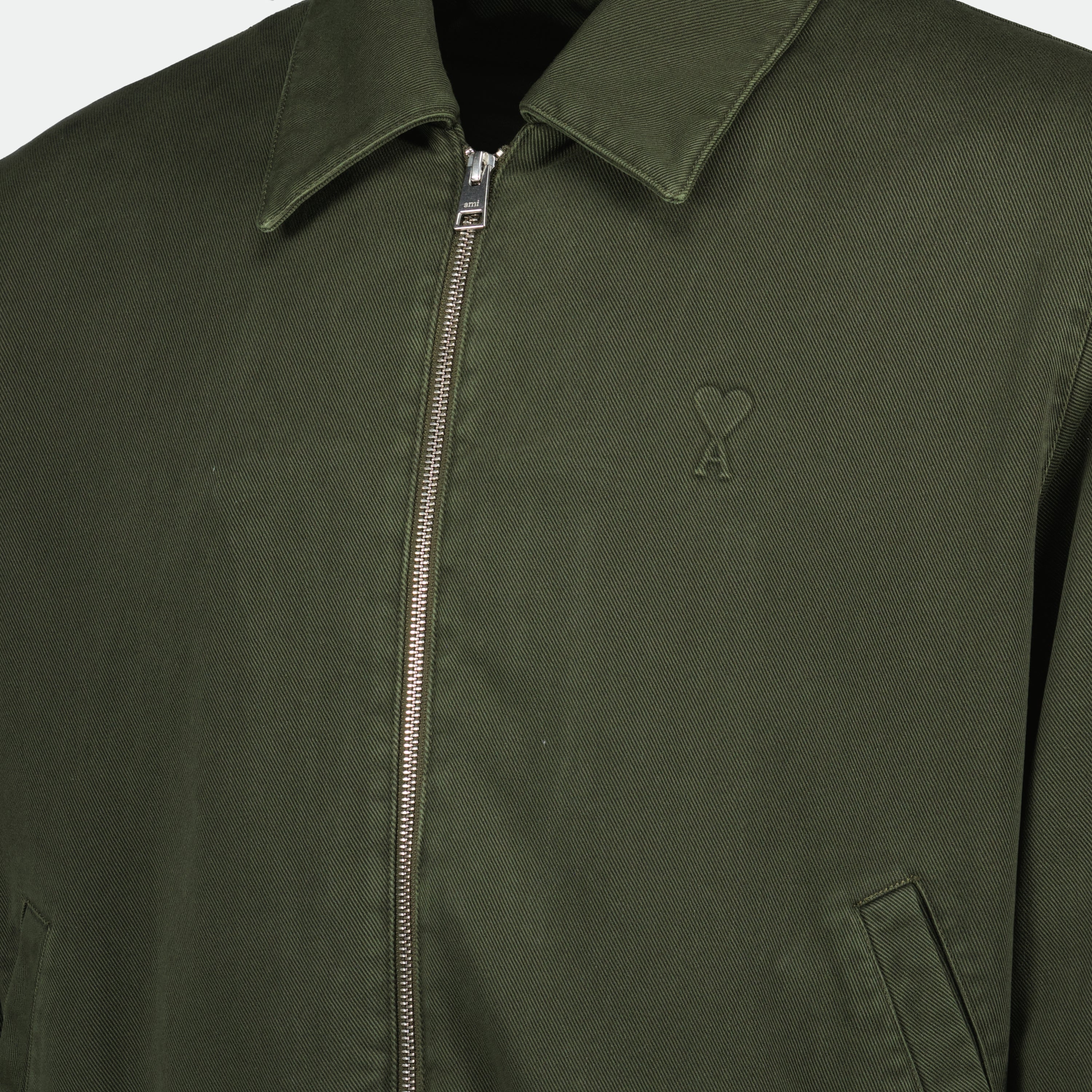 Jackets Zipped Bomber Ami de coeur Ami PARIS Khaki Homme