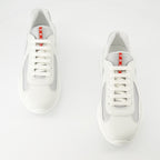 Baskets アメリカズカップスニーカー Prada Blanc Homme