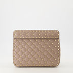 Handtaschen und schultertaschen Rockstud Spike Tasche Valentino Garavani Beige Femme