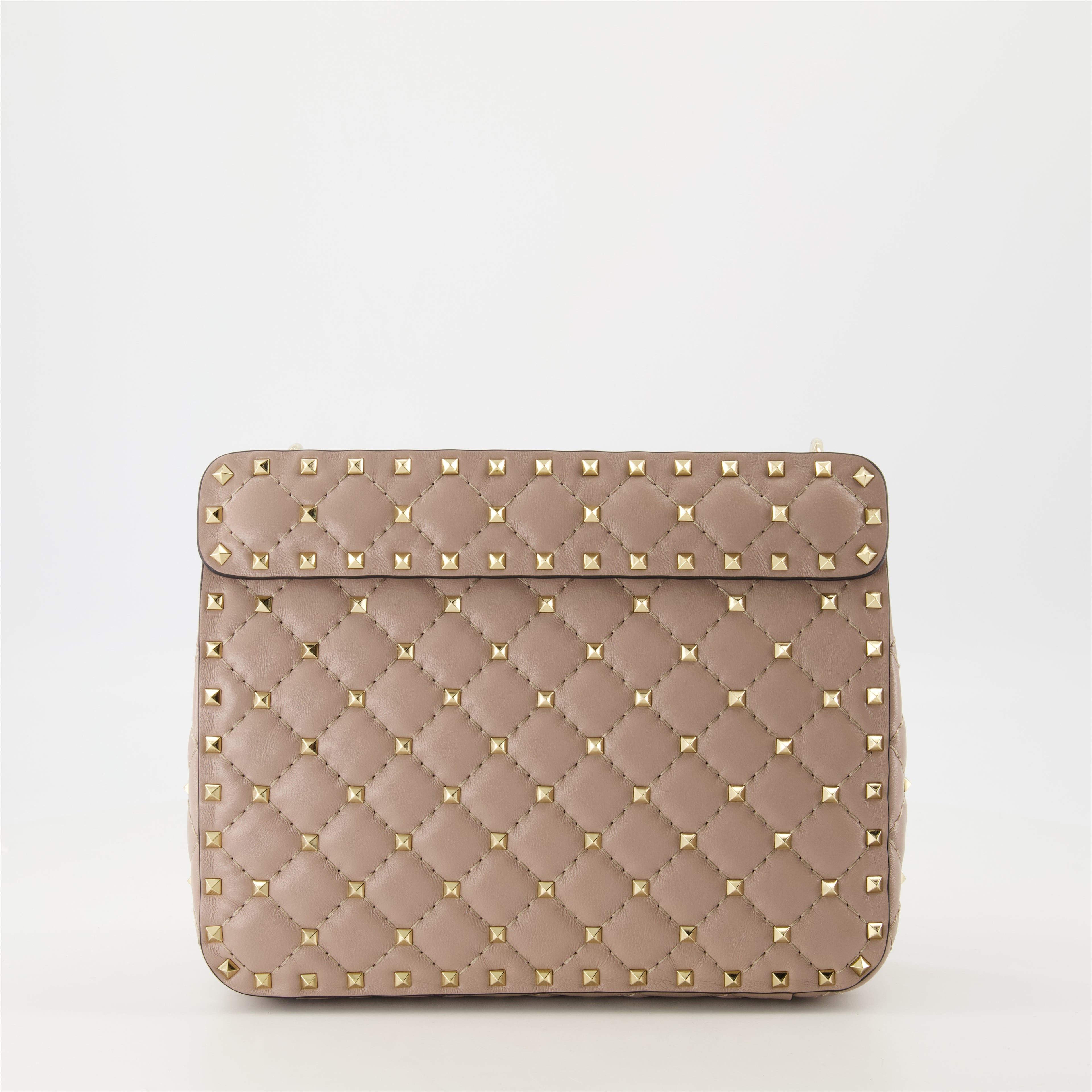Handtaschen und schultertaschen Rockstud Spike Tasche Valentino Garavani Beige Femme