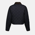Jaquetas Veste en Re-Nylon matelassé Prada Azul escuro Femme