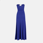Robes Abito a Motivo Paisley Christopher Esber Bleu foncé Femme