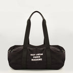 Sacs de sport et voyage Slogan Sporttasche aus schwarzem Nylon Drole De Monsieur Noir Homme