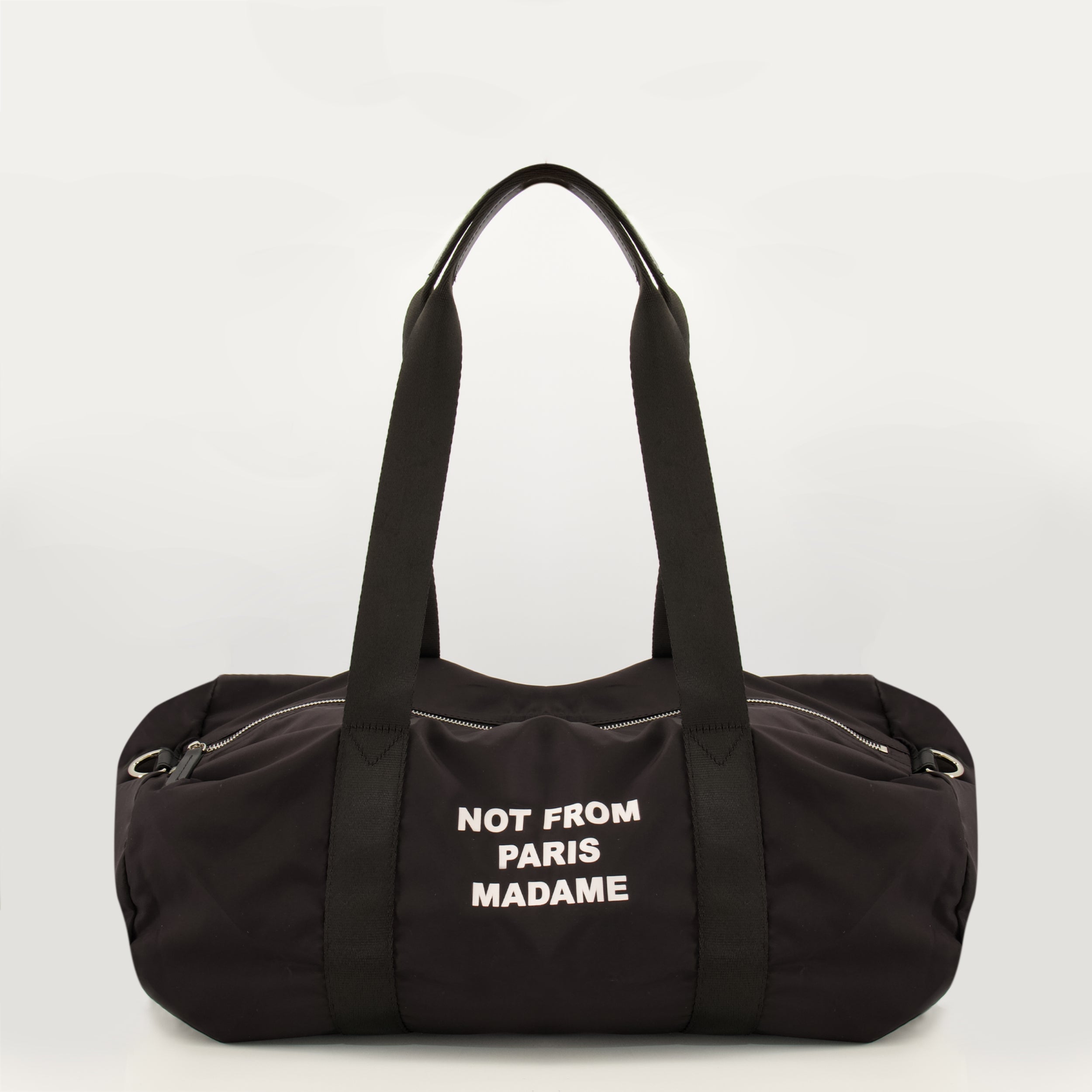 Sacs de sport et voyage Mala de Desporto Slogan em Nylon Preto Drole De Monsieur Noir Homme