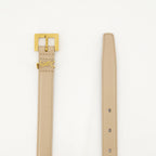 Cinturones Cinturón Delgado Cassandre Saint Laurent Beige Femme