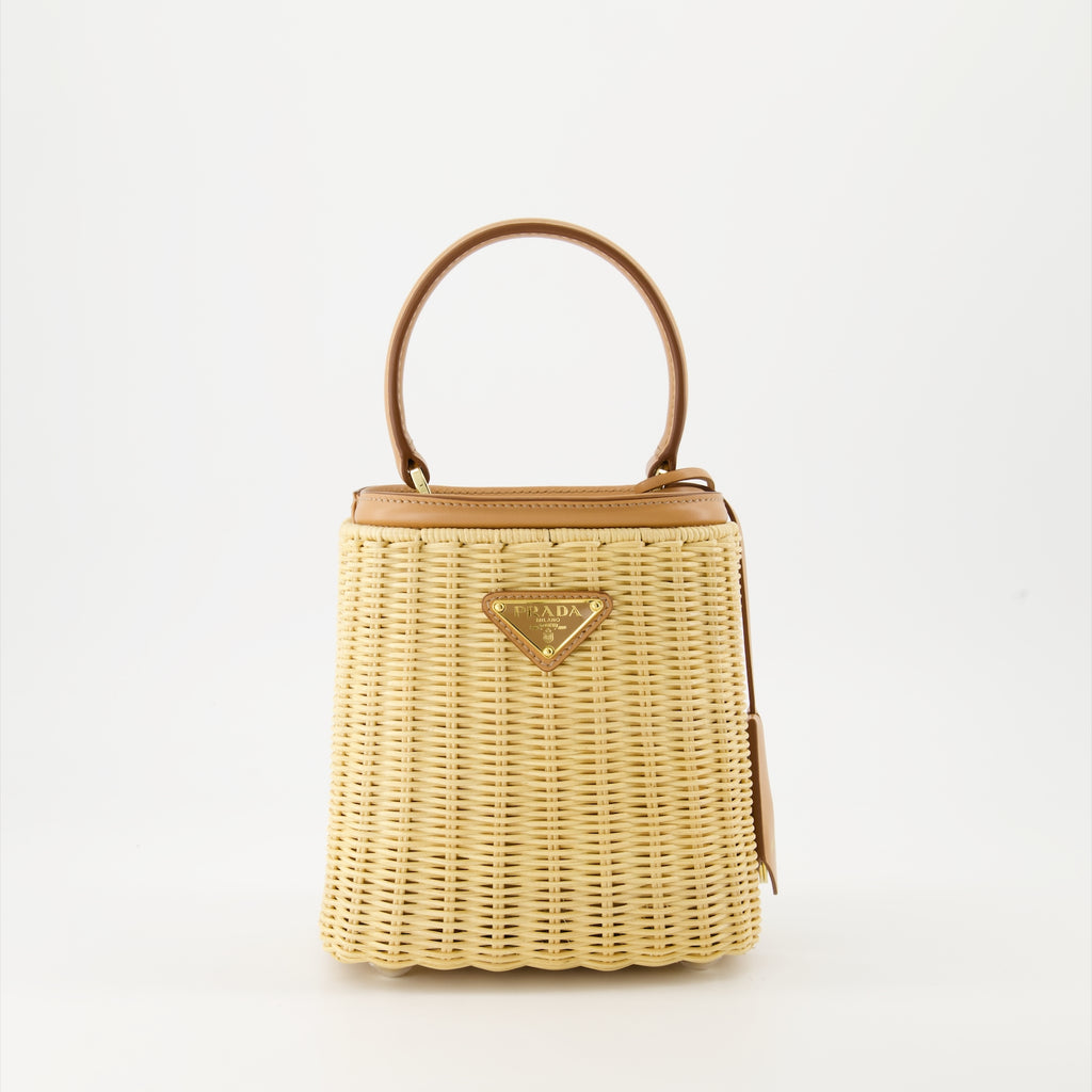 핸드백 및 숄더백 Sac panier Prada 베이지 Femme