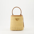 핸드백 및 숄더백 Sac panier Prada 베이지 Femme