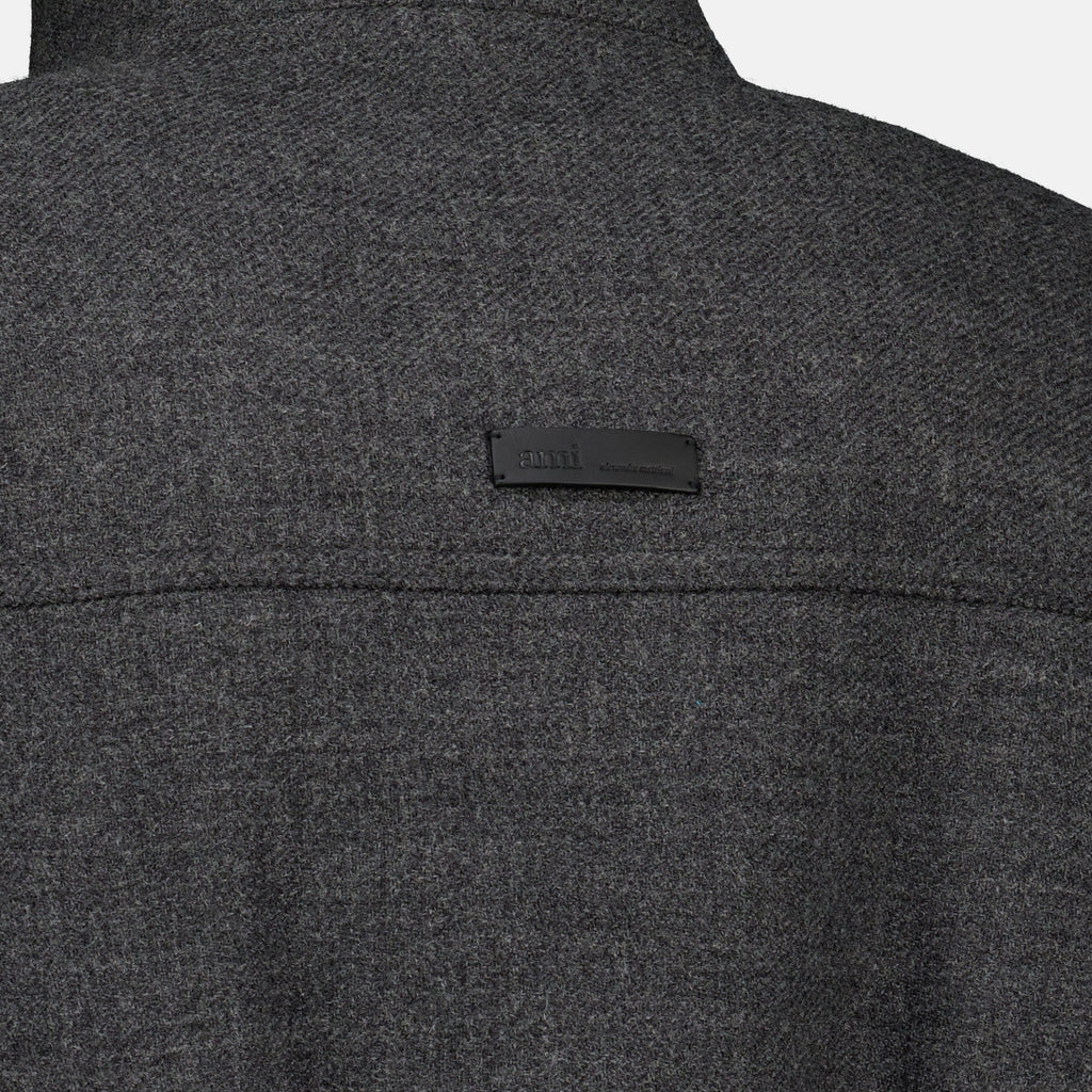 Vestes Blouson Harrington gris Ami PARIS Gris Unisexe