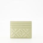 Small leather goods Porte-cartes Baguette Fendi Green Femme