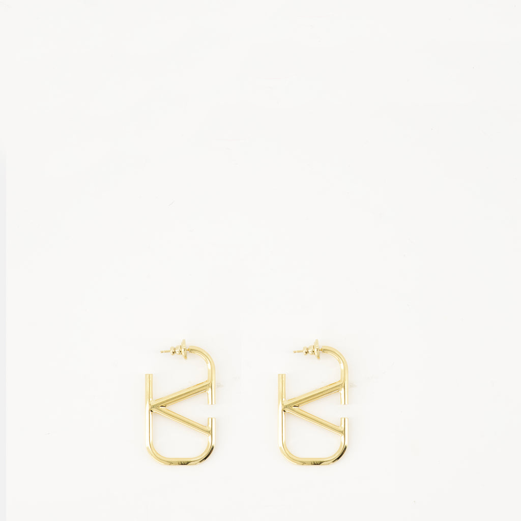 Bijoux VLogo Gold Metal Ohrringe Valentino Garavani Doré Femme