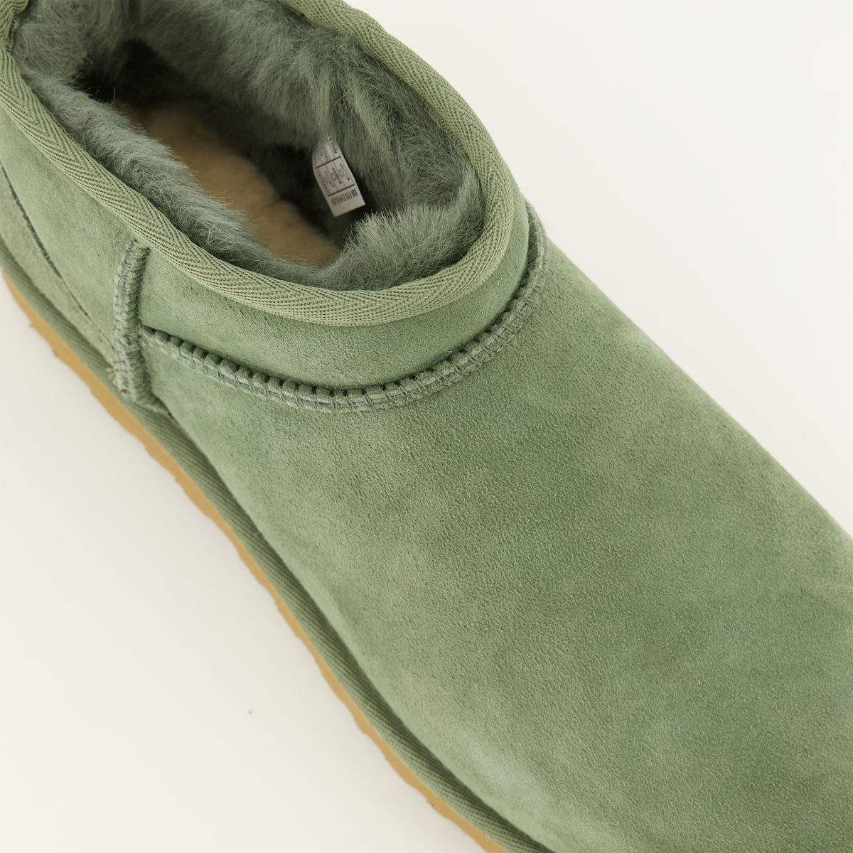 Bottines Bottes Classic Ultra mini vert Ugg Vert Femme