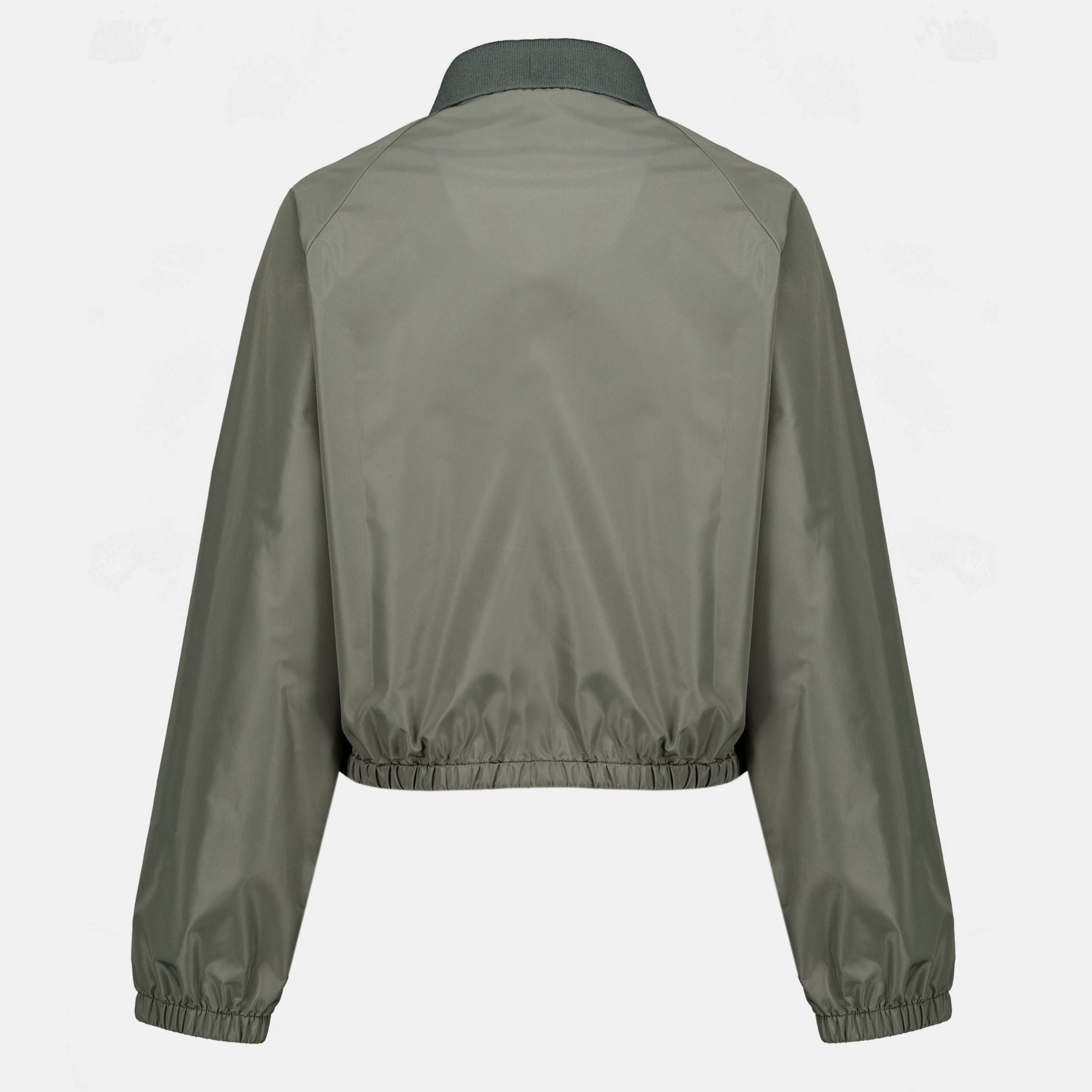 Vestes Blouson en tissu technique kaki Miu Miu Kaki Femme