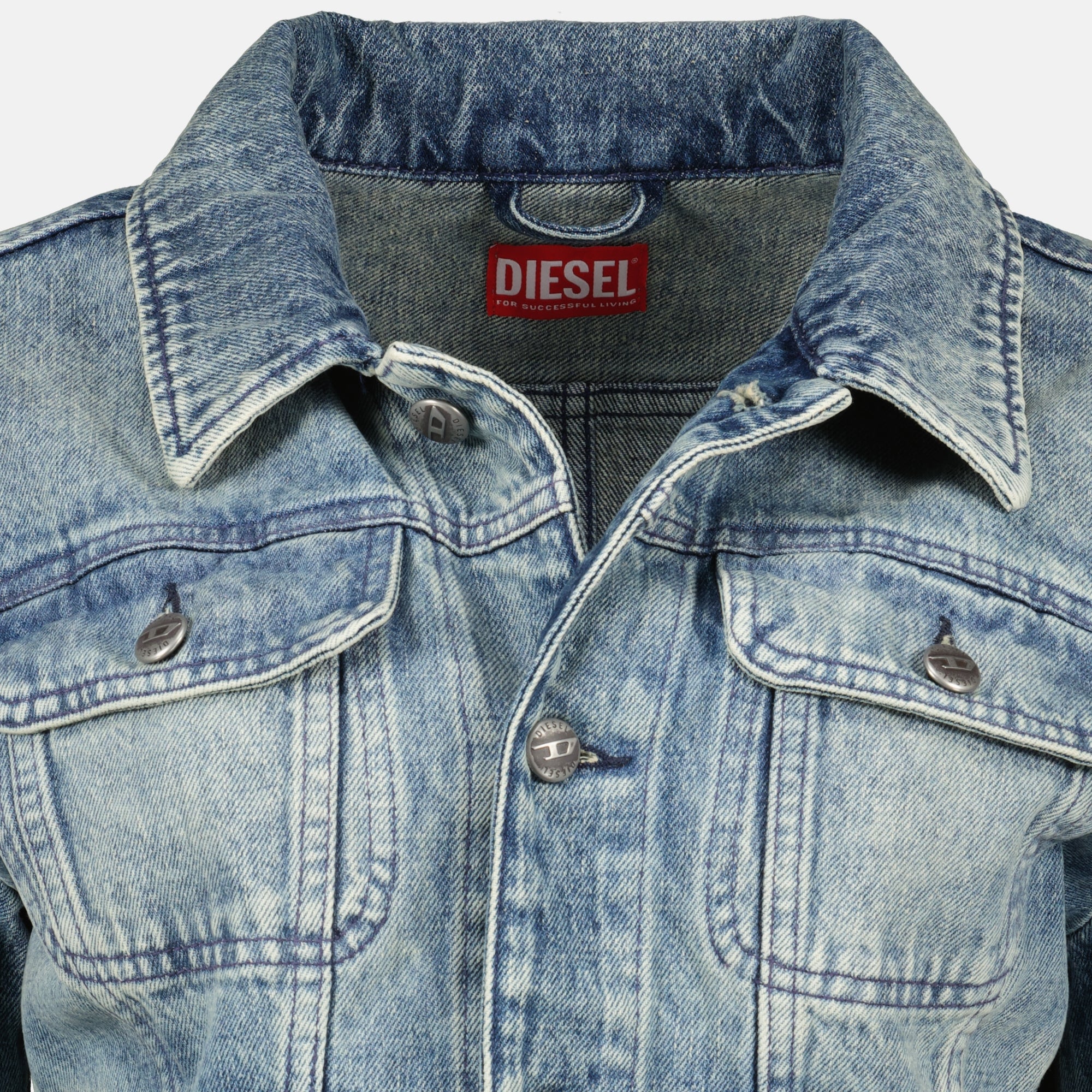 Image de l'article Chemise De-Katerin-Fsh en denim de la marque Diesel pour Femme - Saison Automne-Hiver 2025 - Vue détaillée_2