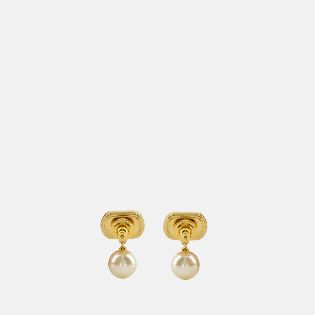 Image de l'article Boucles d'oreilles VLogo de la marque Valentino Garavani pour Femme - Saison Automne-Hiver 2025 - Vue de Dos