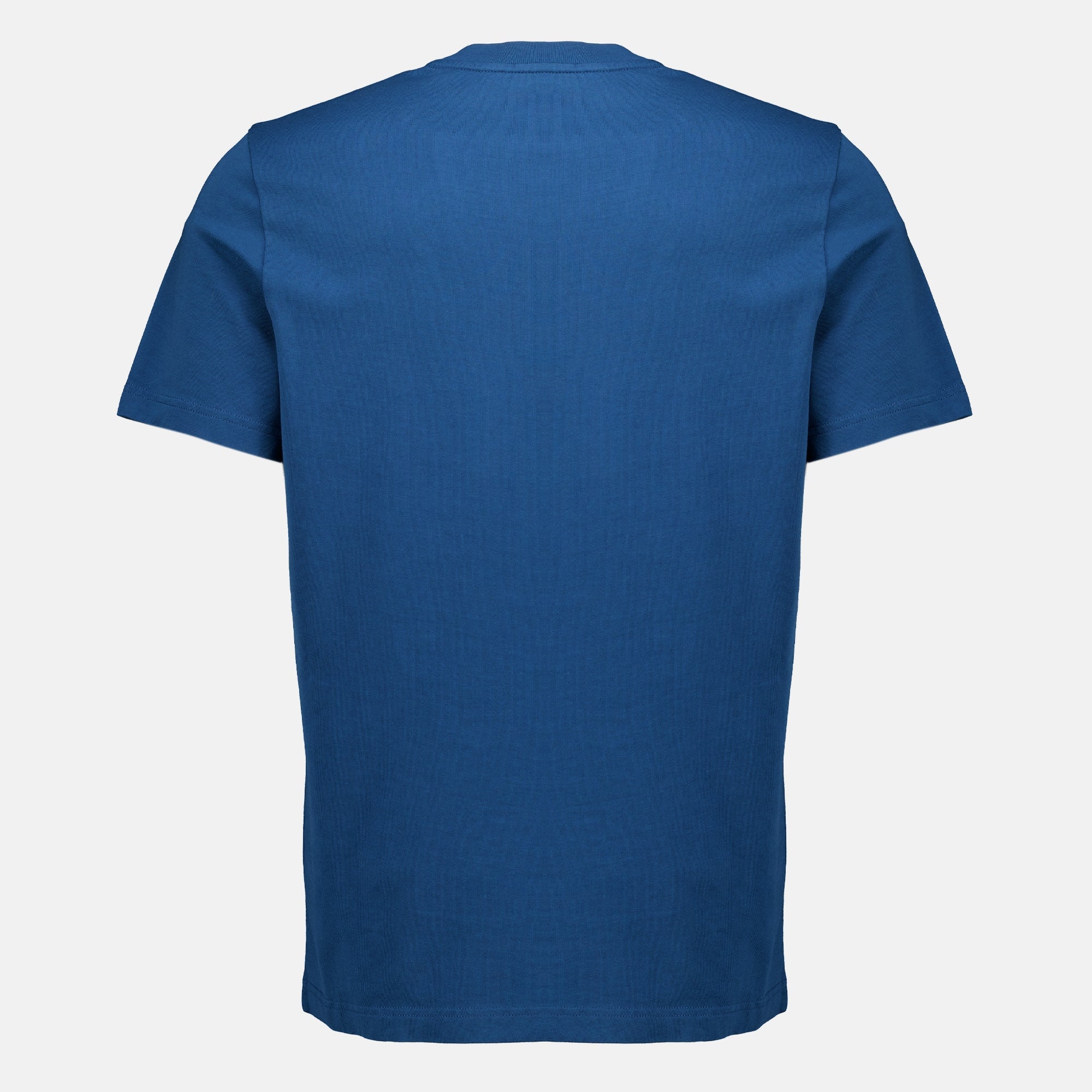 T-shirts T-shirt en coton à logo bleu Moncler Bleu Homme