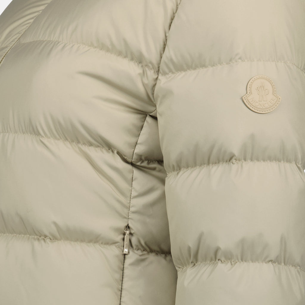Manteaux Doudoune Mauvezin Moncler Beige Femme