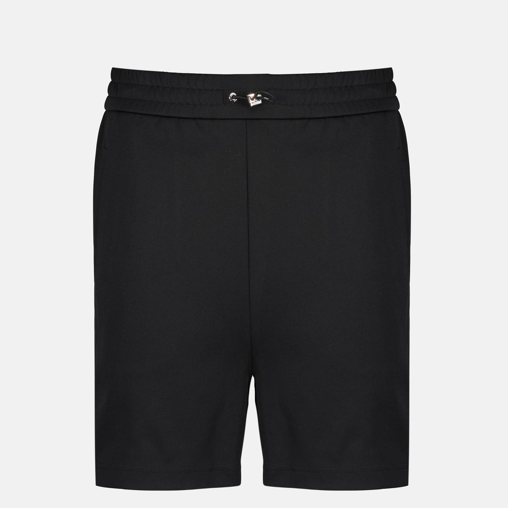 Immagine dei pantaloni corti in cotone nero del marchio Fendi per Uomo - Collezione Primavera-Estate 2026 - Vista Fronte