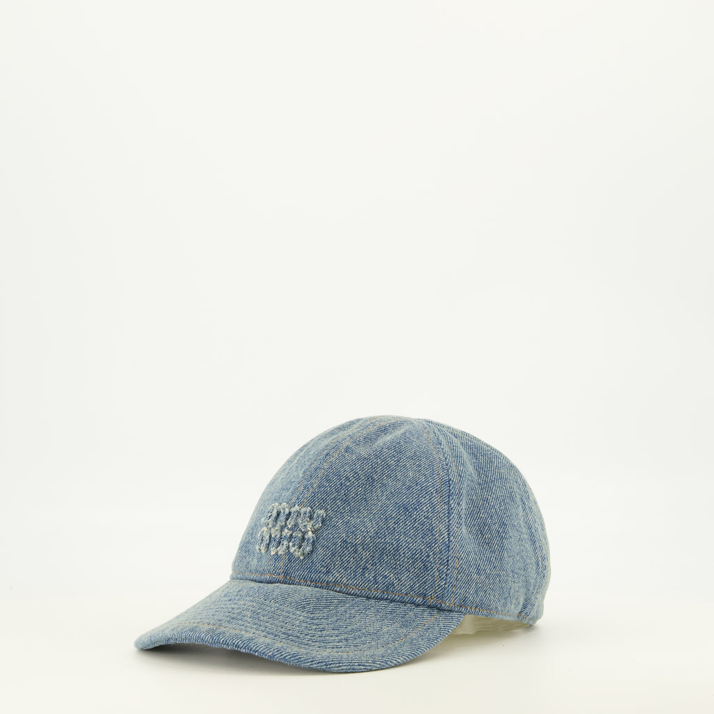 Chapeaux, casquettes et bonnets Casquette en denim Miu Miu Bleu Femme